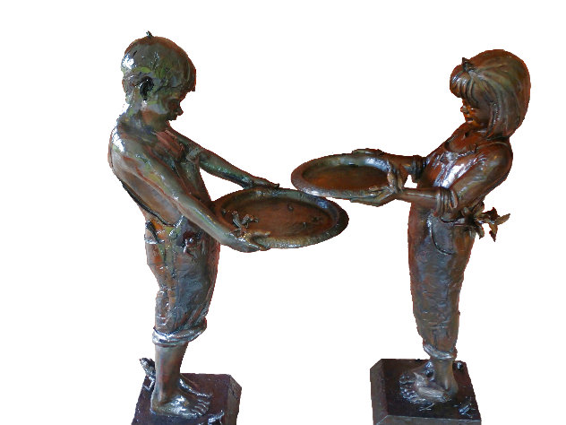 Nature's Friends, Set of 2 Bronze Sculptures 45 in Sculpture by Gary Lee Price