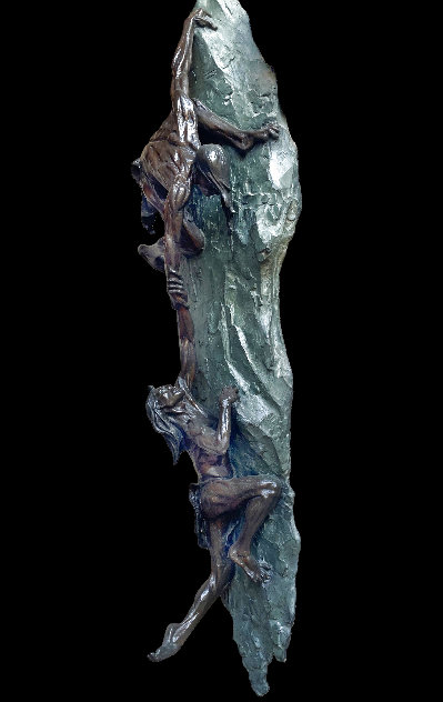Ascent Bronze Sculpture 1997 65 in - Huge Sculpture by Gary Lee Price