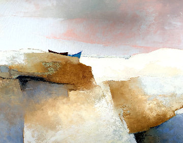 Face a La Mer 1984 40x31 Original Painting - Claude Gaveau Face a La Mer 1984 40x31 Original Painting - Claude Gaveau