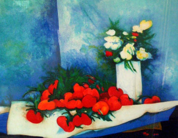 Flowers And Tomatoes Limited Edition Print - Claude Gaveau