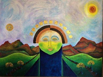 Temple 2018 48x60 Original Painting - Gaylord Soli (Gaylord) Temple 2018 48x60 Original Painting - Gaylord Soli (Gaylord)