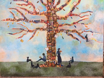 Wisdom Tree 2018 36x48 Super Huge Original Painting - Gaylord Soli (Gaylord) Wisdom Tree 2018 36x48 Super Huge Original Painting - Gaylord Soli (Gaylord)