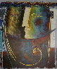 Profile of Man 2000 60x48 Huge Original Painting by Gaylord Soli  (Gaylord) - 0