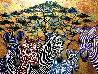 Zebras In Color 2019 36x48 Original Painting by Gaylord Soli (Gaylord) - 0 Zebras In Color 2019 36x48 Original Painting by Gaylord Soli (Gaylord) - 0