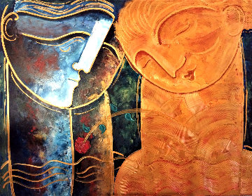 Rose 2019 48x60 Huge Original Painting - Gaylord Soli (Gaylord) Rose 2019 48x60 Huge Original Painting - Gaylord Soli (Gaylord)