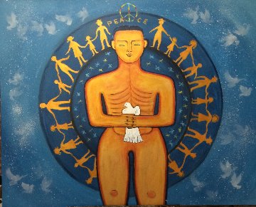 Peace 2019 48x60 Super Huge Original Painting - Gaylord Soli (Gaylord) Peace 2019 48x60 Super Huge Original Painting - Gaylord Soli (Gaylord)