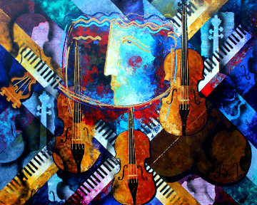 Maestro 51x63 Super Huge Original Painting - Gaylord Soli (Gaylord) Maestro 51x63 Super Huge Original Painting - Gaylord Soli (Gaylord)