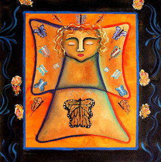 Butterfly 2003 39x39 Original Painting - Gaylord Soli (Gaylord) Butterfly 2003 39x39 Original Painting - Gaylord Soli (Gaylord)