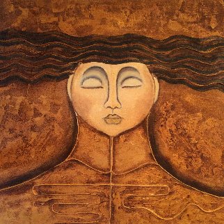 Madonna 2019 36x36 Original Painting - Gaylord Soli (Gaylord) Madonna 2019 36x36 Original Painting - Gaylord Soli (Gaylord)