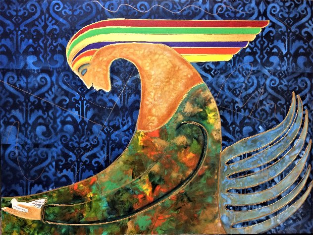 Pharaoh 2020 36x48 - Huge Original Painting by Gaylord Soli  (Gaylord)