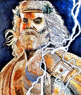 Zeus - God of Lightning 2020 30x30 Original Painting - Gaylord Soli (Gaylord) Zeus - God of Lightning 2020 30x30 Original Painting - Gaylord Soli (Gaylord)