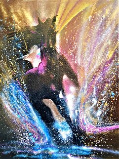 Thor 2021 48x36 Huge Original Painting - Gaylord Soli (Gaylord) Thor 2021 48x36 Huge Original Painting - Gaylord Soli (Gaylord)