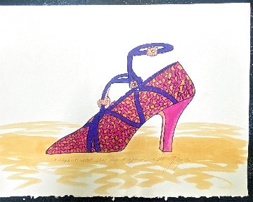 A Sophisticated Shoe For a Special Night 2021 Unique Original Painting - Gaylord Soli  (Gaylord)