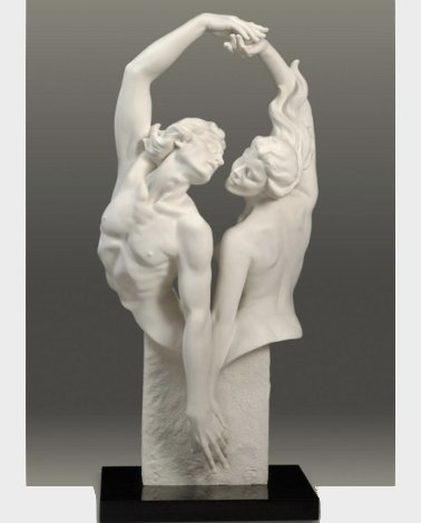 Dance of Passion Parian Sculpture 32 in Sculpture - Gaylord Ho