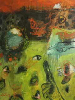 Dilemma of the Mule 2013 40x30 Huge Original Painting - Geeth Kudaligamage Dilemma of the Mule 2013 40x30 Huge Original Painting - Geeth Kudaligamage