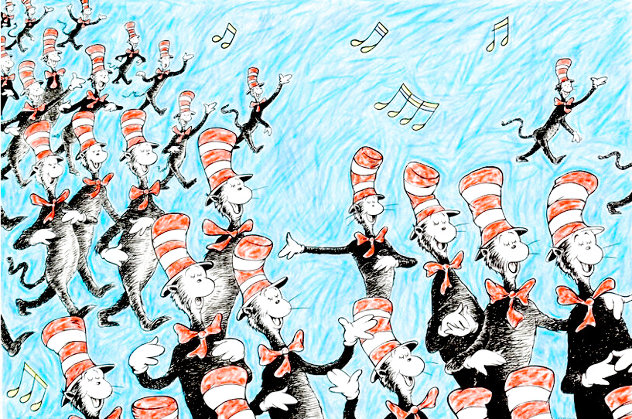 Singing Cats Limited Edition Print by Dr. Seuss