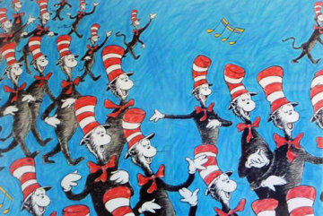 Singing Cats 1967 Limited Edition Print - Dr. Seuss