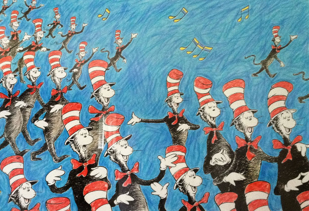 Singing Cats 1967 Limited Edition Print by Dr. Seuss Singing Cats 1967 Limited Edition Print by Dr. Seuss