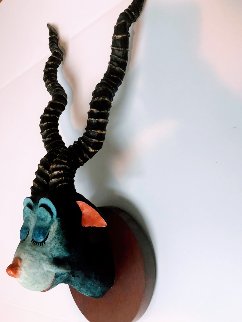 Blue Green Abelard Resin Sculpture 1999 24 in Sculpture - Dr. Seuss Blue Green Abelard Resin Sculpture 1999 24 in Sculpture - Dr. Seuss