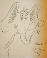 Horton Drawing 19x20 Drawing by Dr. Seuss - 0 Horton Drawing 19x20 Drawing by Dr. Seuss - 0
