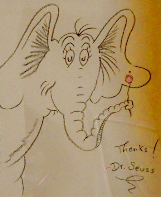 Horton   Drawing 19x20 Drawing by Dr. Seuss