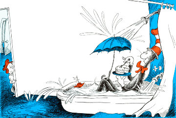 I Like to Eat Cake in the Tub Limited Edition Print - Dr. Seuss I Like to Eat Cake in the Tub Limited Edition Print - Dr. Seuss