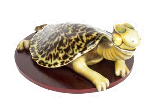 Turtle-Necked Sea Turtle Resin Sculpture 22 in Sculpture by Dr. Seuss