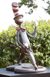 Cat in the Hat Bronze Sculpture 2006 48 inch Sculpture - Dr. Seuss Cat in the Hat Bronze Sculpture 2006 48 inch Sculpture - Dr. Seuss
