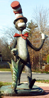 Cat in the Hat Monumental Bronze Sculpture 2006 48 in Sculpture - Dr. Seuss Cat in the Hat Monumental Bronze Sculpture 2006 48 in Sculpture - Dr. Seuss