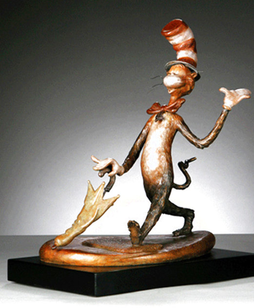 Cat in the Hat Bronze Sculpture Maquette Edition 2006 15 in Sculpture by Dr. Seuss