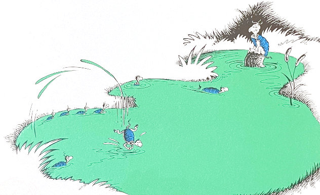 Yertle the Turtle was King of the Pond 2001 Limited Edition Print by Dr. Seuss