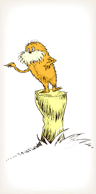 Lorax 50th Anniversary 2021 55x26- Huge Limited Edition Print by Dr. Seuss