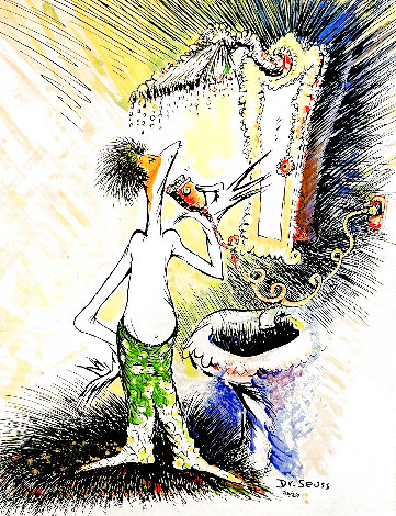 Self Portrait of a Young Man Shaving 1999 Limited Edition Print - Dr. Seuss