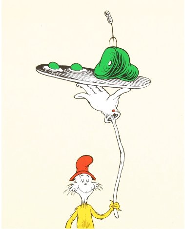 Green Eggs and Ham: Inside Cover Illustration PC 2002 Limited Edition Print - Dr. Seuss