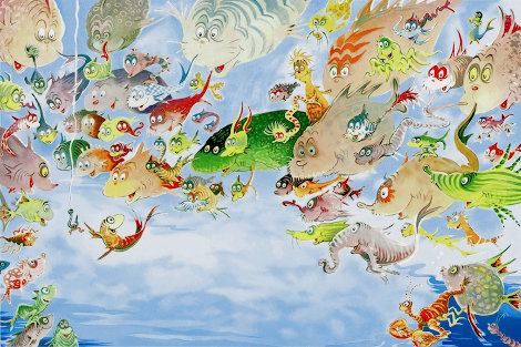 Plethora of Fish CP - Huge Limited Edition Print - Dr. Seuss