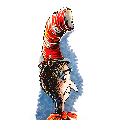 Cat Behind the Hat Limited Edition Print - Dr. Seuss