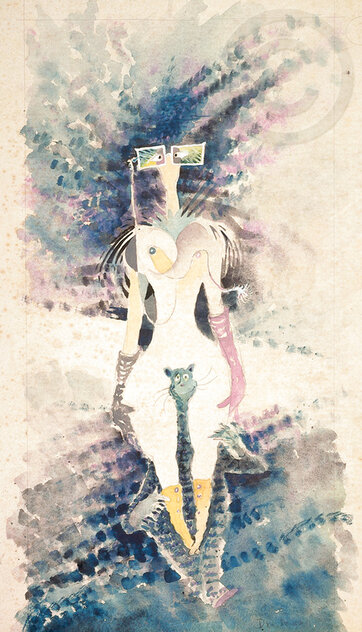 Rather Odd Myopic Woman Riding Piggyback on One of Helens’ Many Cats 2006 by Dr. Seuss