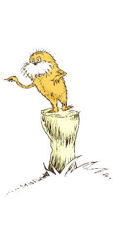 50th Anniversary: Lorax - Huge Limited Edition Print - Dr. Seuss