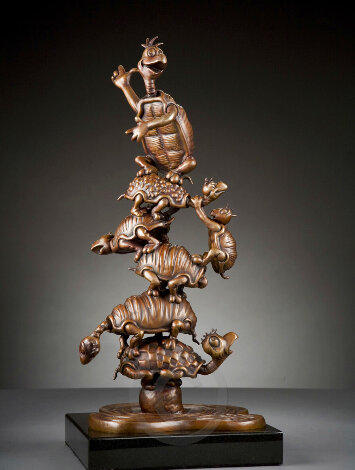 Turtle Tower: Maquette Bronze Sculpture 18 in Sculpture - Dr. Seuss