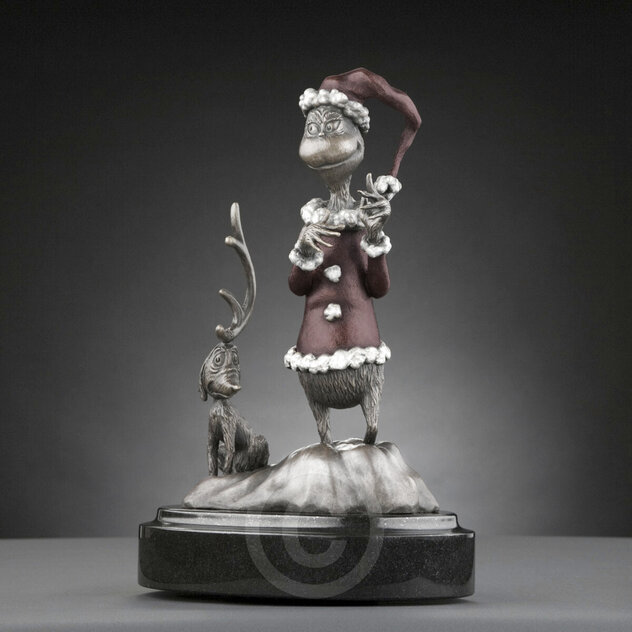 Grinch: Maquette Bronze Sculpture 11 in - Christmas Sculpture by Dr. Seuss