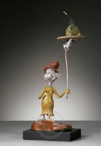 Green Eggs and Ham: Maquette Bronze Sculpture 19 in Sculpture - Dr. Seuss