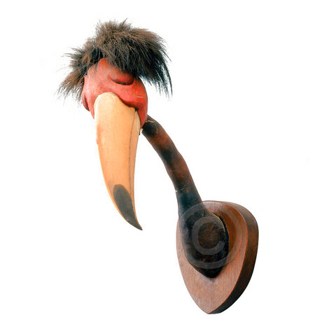 Anduluvian Grackler Resin Taxidermy Sculpture PC 2002 20 in Sculpture - Dr. Seuss