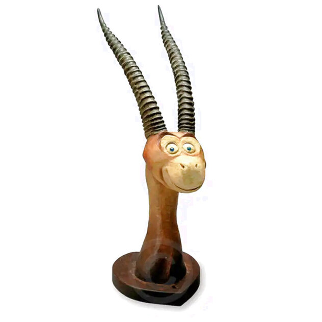 Two Horned Drouberhannis Resin Sculpture - 2001 27 in by Dr. Seuss