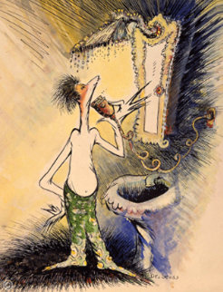 Self Portrait of a Young Man Shaving 1999 Limited Edition Print - Dr. Seuss Self Portrait of a Young Man Shaving 1999 Limited Edition Print - Dr. Seuss
