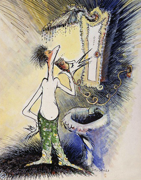 Self Portrait of a Young Man Shaving 1999 Limited Edition Print by Dr. Seuss