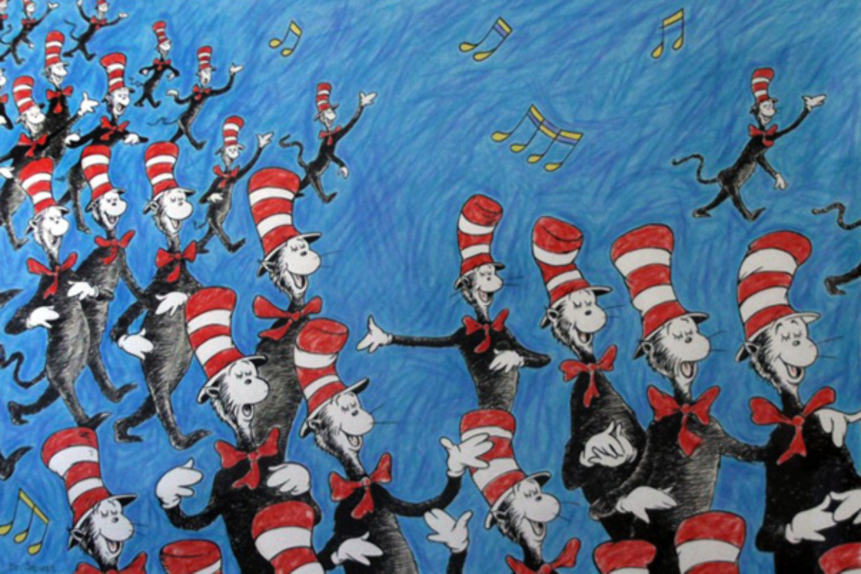 Singing Cats 2002 Limited Edition Print by Dr. Seuss Singing Cats 2002 Limited Edition Print by Dr. Seuss