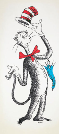 Teds Cat, Cat in the Hat,  50th Anniversary Icon Suite of 6 matching numbers by Dr. Seuss