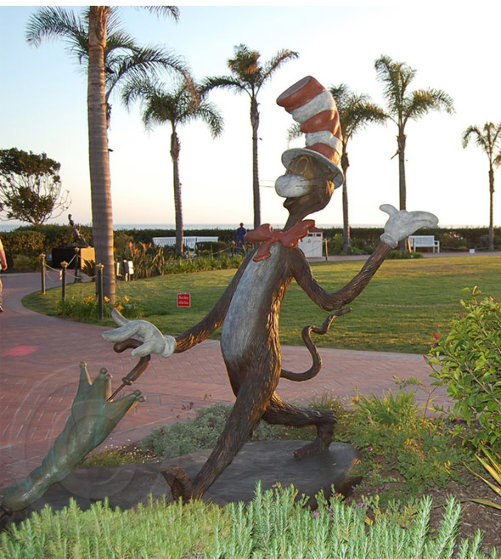 Cat in the Hat Monumental Bronze Sculpture 2006 Sculpture by Dr. Seuss Cat in the Hat Monumental Bronze Sculpture 2006 Sculpture by Dr. Seuss