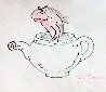 Fish in a Teapot Drawing 1970 21x19 Drawing by Dr. Seuss - 0