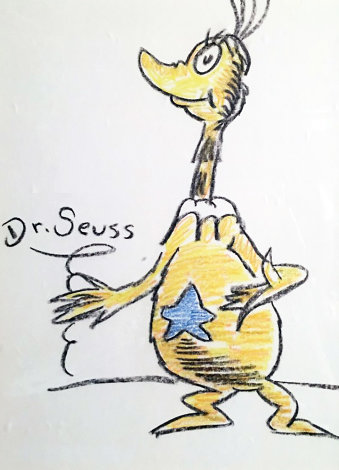 Starbelly Sneetch 1970 19x21 Works on Paper (not prints) - Dr. Seuss